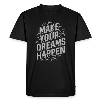 RENDEZ-VOUS VOS RÊVES - T-shirt Premium bio Homme - noir - Devant - Nico (187cm)