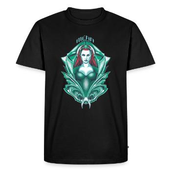 Aquaman Film Mera - Men's Premium Organic T-Shirt - black - Front - Nico (187cm)