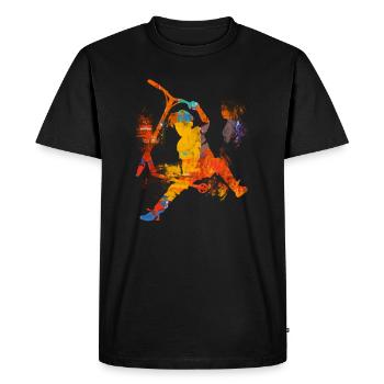 trottinette freestyle - T-shirt Premium bio Homme - noir - Devant - Nico (187cm)