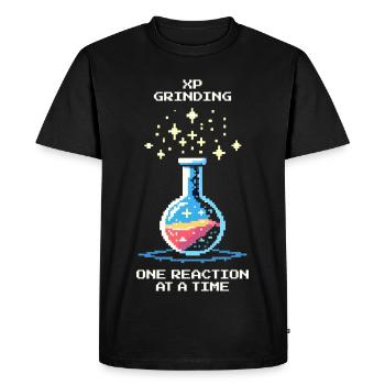 Grinding XP – reaction by reaction | Chemistry - Men's Premium Organic T-Shirt - black - Front - Nico (187cm)