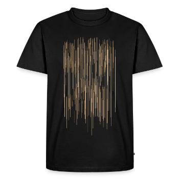 Stripe Pattern / Background - Men's Premium Organic T-Shirt - black - Front - Nico (187cm)