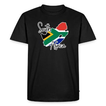Afrique du Sud - T-shirt Premium bio Homme - noir - Devant - Nico (187cm)