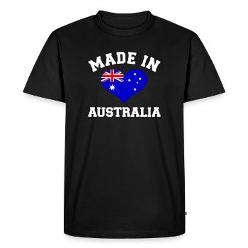 Australie - T-shirt Premium bio Homme - noir - Devant - Nico (187cm)