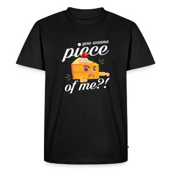 tu veux me faire un morceau De Design pour une pâtisserie - T-shirt Premium bio Homme - noir - Devant - Nico (187cm)