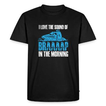 Expert Conducteur de Motoneige - Drôle de motoneige - T-shirt Premium bio Homme - noir - Devant - Nico (187cm)