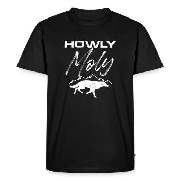 howly moly Design pour un passionné de coyote - T-shirt Premium bio Homme - noir - Devant - Nico (187cm)