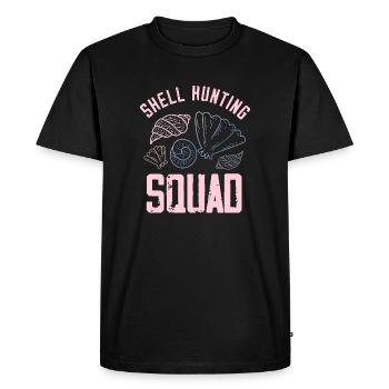 shell hunting squad Design for a shelling lover - Men's Premium Organic T-Shirt - black - Front - Nico (187cm)