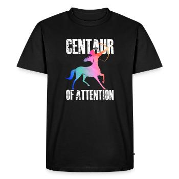 Centaure de l’attention | Mythologie grecque - T-shirt Premium bio Homme - noir - Devant - Nico (187cm)