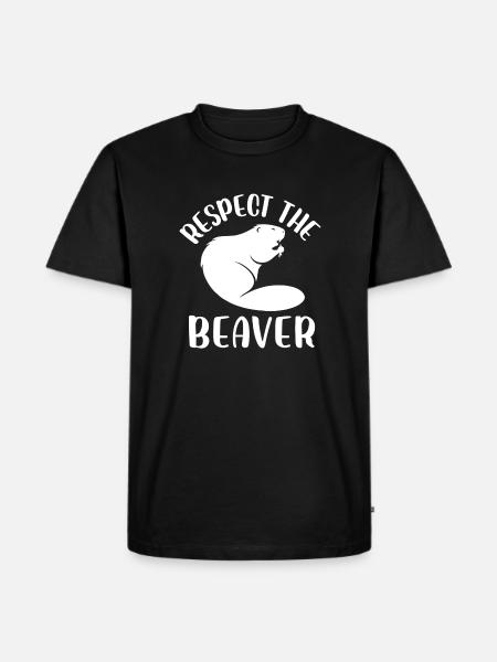 Respectez le castor - T-shirt Premium bio Homme - noir