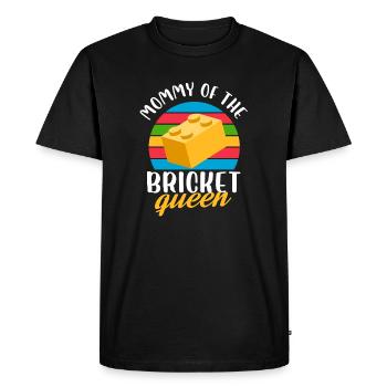 Mommy of the bricket queen - Men's Premium Organic T-Shirt - black - Front - Nico (187cm)