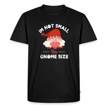 I'm not small I'm gnome size - Men's Premium Organic T-Shirt - black - Front - Nico (187cm)