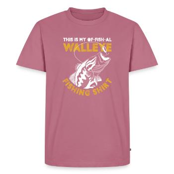 This is my of-fish-al Walleye Fishing - Männer Premium Bio T-Shirt - Mauve - Vorne - Nico (187cm)