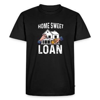 Home Conception de prêt doux pour un employé de banque - T-shirt Premium bio Homme - noir - Devant - Nico (187cm)