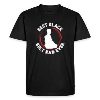 best black belt dad ever Design for a tang so do - Men's Premium Organic T-Shirt - black - Front - Nico (187cm)