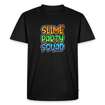 Escouade de fête de slime - T-shirt Premium bio Homme - noir - Devant - Nico (187cm)