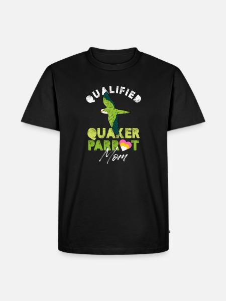 Qualified Quaker parrot Mom - Men's Premium Organic T-Shirt - black