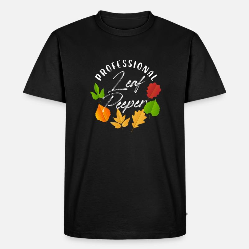 Professionnel Leaf Peeper Feuilles d’automne - T-shirt Premium bio Homme - noir