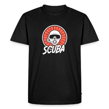 Plongée sous-marine Exploration sous-marine Oxygène Plongée sous-marine - T-shirt Premium bio Homme - noir - Devant - Nico (187cm)