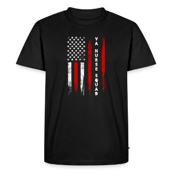 Escouade d’infirmières VA Hôpital militaire Soins infirmiers vétérans - T-shirt Premium bio Homme - noir - Devant - Nico (187cm)