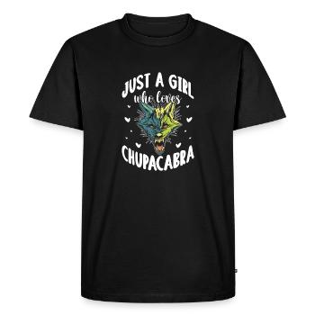 Just A Girl Who Loves Chupacabra - Men's Premium Organic T-Shirt - black - Front - Nico (187cm)
