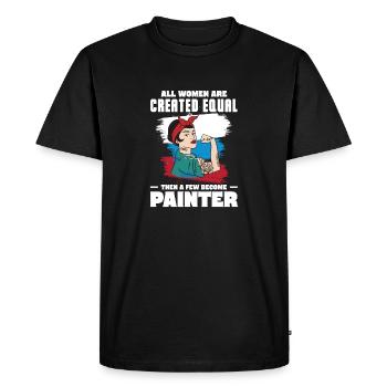 Toutes les femmes sont créées égales Puis quelques-unes sont devenues - T-shirt Premium bio Homme - noir - Devant - Nico (187cm)