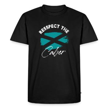 Respectez le lanceur de bûches de lancer de tronc d’arbre de caber - T-shirt Premium bio Homme - noir - Devant - Nico (187cm)