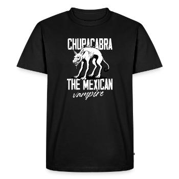 Chupacabra The Mexican Vampire Cryptid Monster - Men's Premium Organic T-Shirt - black - Front - Nico (187cm)