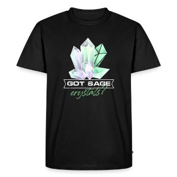 Got Sage Crystals Yoga Asiatique Chakra Guérisseur Reiki - T-shirt Premium bio Homme - noir - Devant - Nico (187cm)