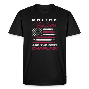 Police Chaplains are the best Chaplain - Men's Premium Organic T-Shirt - black - Front - Nico (187cm)
