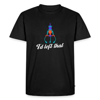 I'd Left That Prize Claw Machine Crane Game - Men's Premium Organic T-Shirt - black - Front - Nico (187cm)