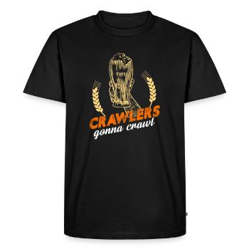 Crawlers va Crawl Nightlife social Butterfly - T-shirt Premium bio Homme - noir - Devant - Nico (187cm)