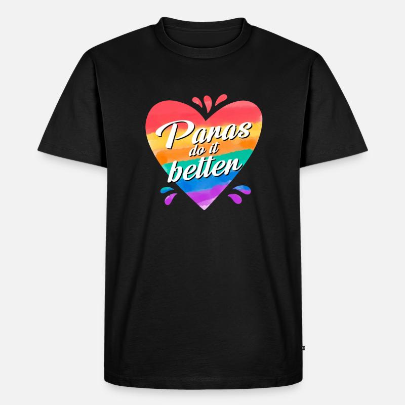 Paras do it better - Männer Premium Bio T-Shirt - Schwarz