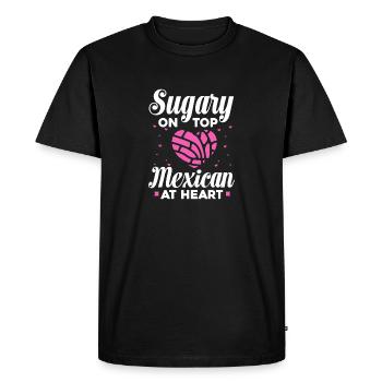 sucré sur le dessus mexicain dans l’âme Design - T-shirt Premium bio Homme - noir - Devant - Nico (187cm)