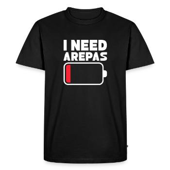 I need arepas Design for a arepa lover - Men's Premium Organic T-Shirt - black - Front - Nico (187cm)