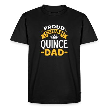proud cuban quince dad Design for a cuban dad - Men's Premium Organic T-Shirt - black - Front - Nico (187cm)