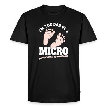 In the dad of a micro preemie warrior Design - Men's Premium Organic T-Shirt - black - Front - Nico (187cm)