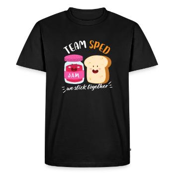 jam lover bred Design for a jam lover - Men's Premium Organic T-Shirt - black - Front - Nico (187cm)