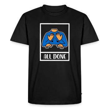 Éducation spécialisée des enseignants en STIM - T-shirt Premium bio Homme - noir - Devant - Nico (187cm)