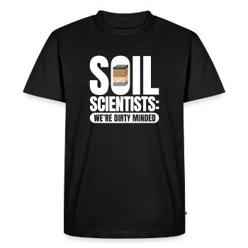 Les pédologues étaient des agriculteurs à l’ sale - T-shirt Premium bio Homme - noir - Devant - Nico (187cm)