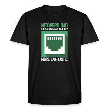réseau papa comme régulier plus lantastique Design - T-shirt Premium bio Homme - noir - Devant - Nico (187cm)