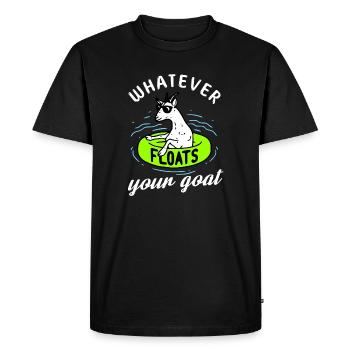 Tout ce qui flotte votre chèvre Design pour un tube - T-shirt Premium bio Homme - noir - Devant - Nico (187cm)