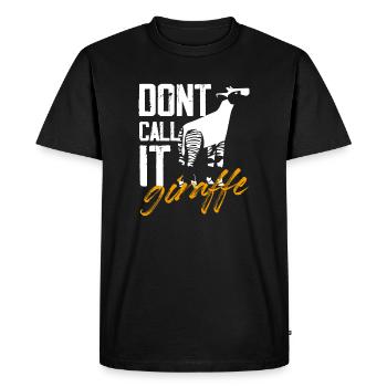 dont call it giraffe Design for a okapi lover - Men's Premium Organic T-Shirt - black - Front - Nico (187cm)