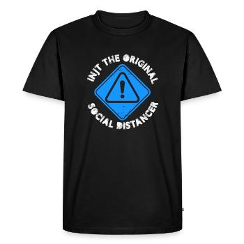 INTJ : le design original de la distanciation sociale - T-shirt Premium bio Homme - noir - Devant - Nico (187cm)