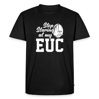 Stop Staring At My EUC One-Wheel Scooter Monowheel - Men's Premium Organic T-Shirt - black - Front - Nico (187cm)