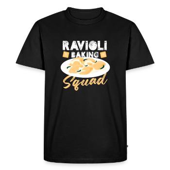 Ravioli Baking Squad Traditional Italian Pasta - Men's Premium Organic T-Shirt - black - Front - Nico (187cm)
