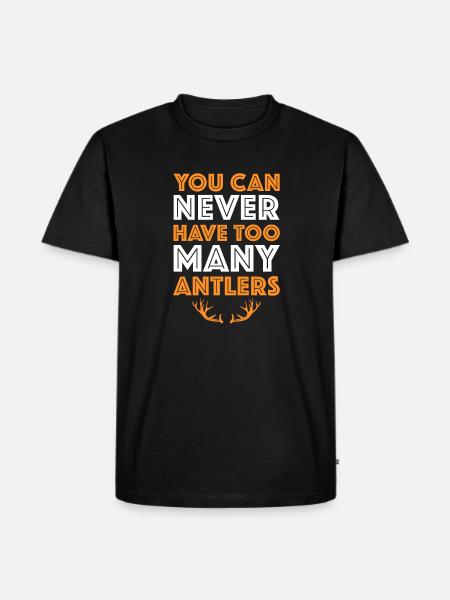 Du kan aldrig have for mange gevirer fælde jæger - Herre Premium økologisk T-shirt - sort
