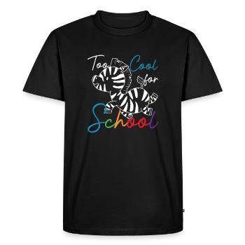 Trop cool pour l’école Stem Sped Education Llama - T-shirt Premium bio Homme - noir - Devant - Nico (187cm)