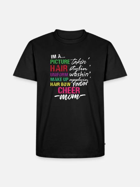 Jeg er en Cheer Mom Field Day Cheerleading Mor - Herre Premium økologisk T-shirt - sort