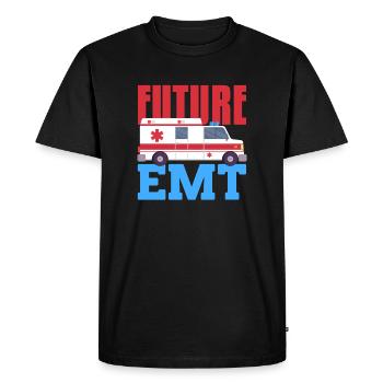 Conception future d’un EMT pour un médical d’urgence - T-shirt Premium bio Homme - noir - Devant - Nico (187cm)