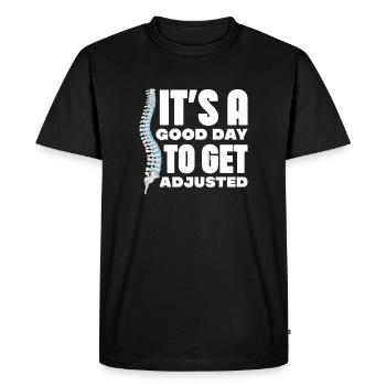 C’est un bon jour pour s’adapter à la conception d’un - T-shirt Premium bio Homme - noir - Devant - Nico (187cm)